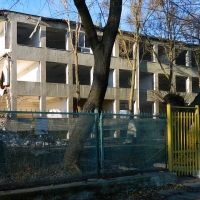 Rozbiórka dawnego budynku Zespołu Szkół Zawodowych FSO