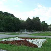 Plac na terenie parku